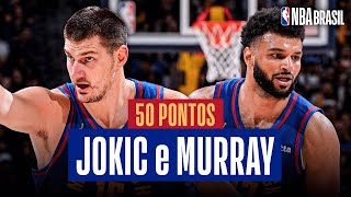 Jokic e Murray combinam para 50 PONTOS, e Nuggets vencem Lakers na estreia da temporada!