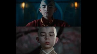 Side by Side Comparison: Avatar the Last Airbender Netflix Trailer Vs Movie (2010)