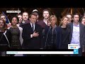 france president elect emmanuel macron sings the french anthem la marseillaise