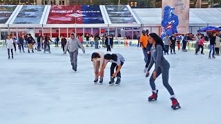 Ice Skating Rink in Bryant Park, New York City