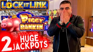 My BIGGEST JACKPOT On PIGGY BANKIN Super Lock Slot Machine