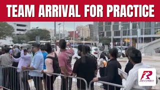 Massive Crowd Cheers Team India as They Arrive for Practice Session