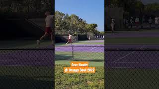 Son of Lleyton Hewitt - Cruz, playing today in Orange Bowl Miami #tennis #tenis #orangebowl #u14