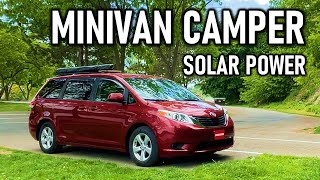 Toyota Sienna Minivan Camper EASY Solar Power Setup