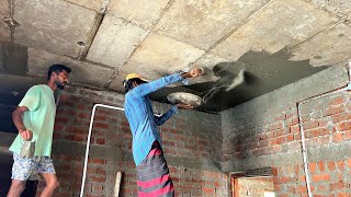 Plastering Techniques of Shuttering Roof Ceiling Perfectly|Ceiling Plastering|Ceiling Plaster work