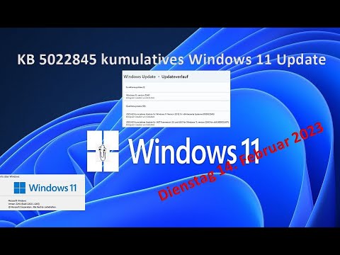 KB 5022845 Kumulatives Windows 11 Update Vom 14 02 2023 - YouTube