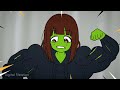 Cute Anime Lady was targeted - She-hulk Transformation Animated