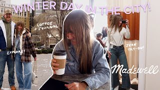 COZY CITY VLOG ☕️🌨️ Hidden Gems, Madewell Jean Try-On, Patagonia, Explore St. Paul!