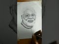 pencil sketch of 🇮🇳 PM shri narendra modi ji #shorts #narendramodi