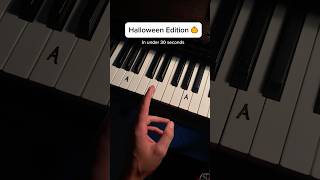 Easy melody 🎃 #piano #tutorial #pianolessons #halloween #halloweenmusic #pianomusic #lesson