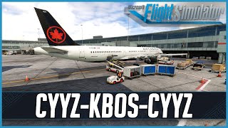 MSFS LIVE | Real World Air Canada OPS | Fenix A321 | Toronto to Boston (Round-trip) | VATSIM