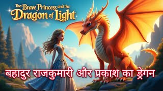 बहादुर राजकुमारी और प्रकाश का ड्रेगन 😲 Princess and Dragon 🐉 Hindi stories for kids | Hindi kahani