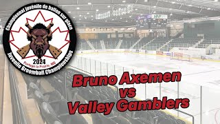 2024 Juvenile Nationals - Boys Division - Bruno Axemen (Visitors) vs. Valley Gamblers (Home)