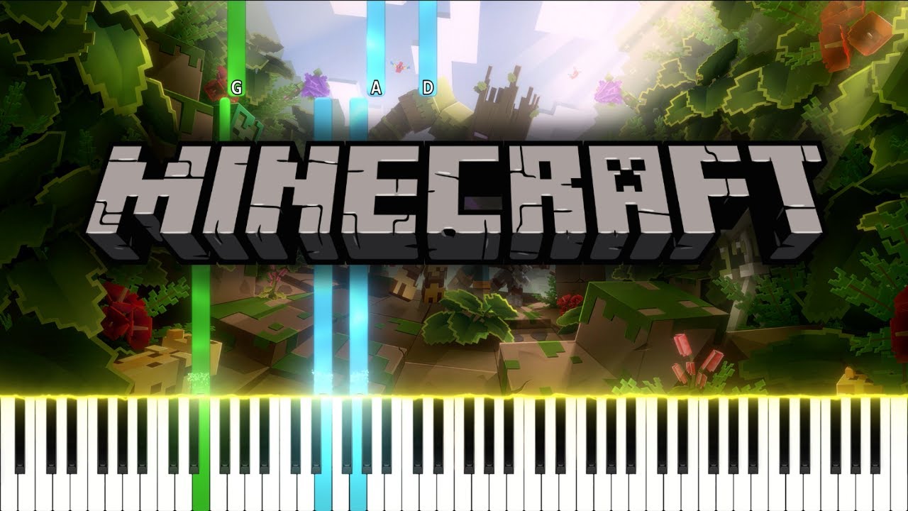 Minecraft Sweden Sheets Piano Tutorial Youtube
