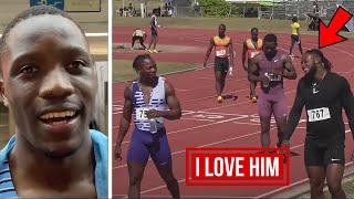 Letsile Tebogo Shocking Reaction To Kishane Thompson 6.48 In Men’s 60m