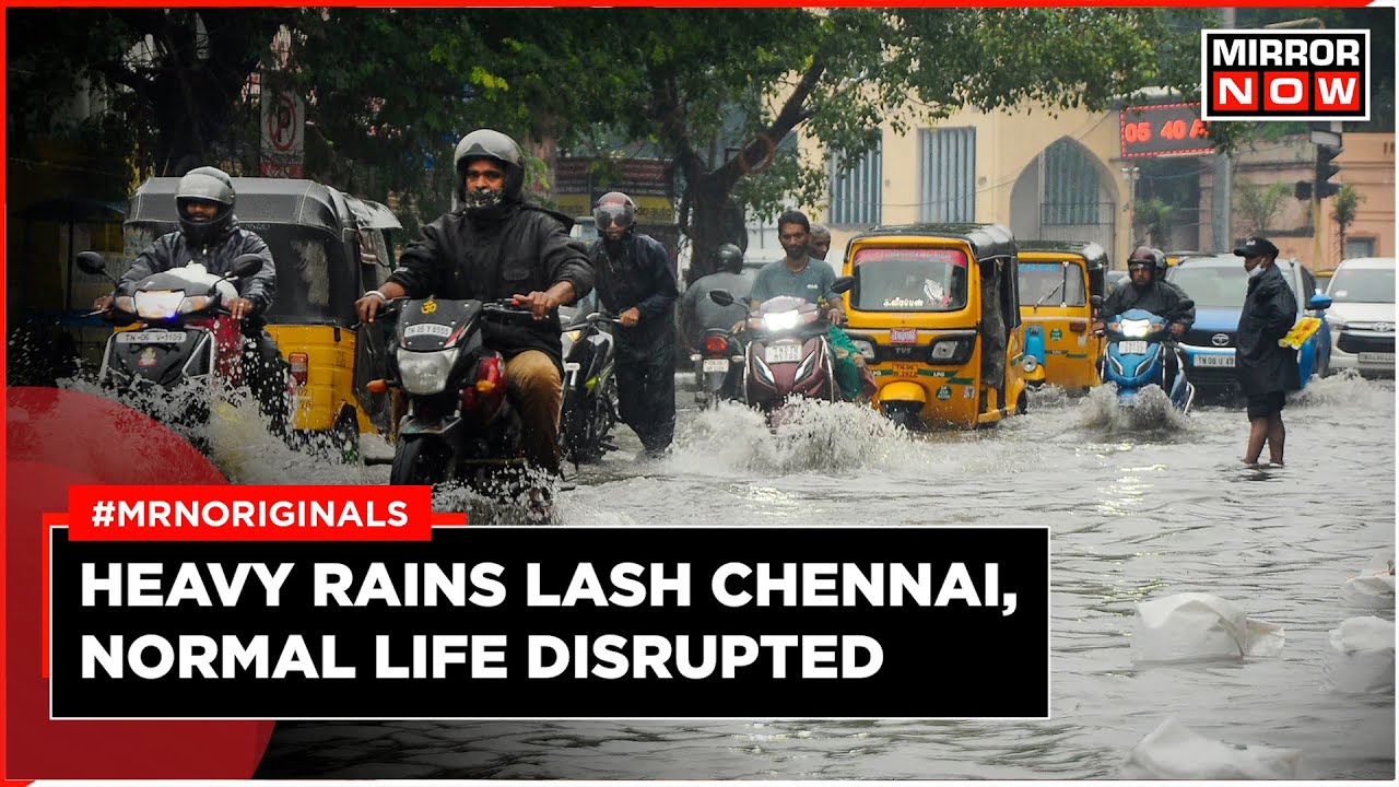 Chennai Rains | Heavy Downpour In Tamil Nadu | Schools Shut, Flights ...