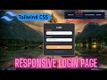 How To Create Login Page Using Tailwind CSS | Create a beautiful login form using Tailwind CSS