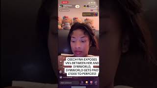 Cee Chyna Exposes Sym Worldd On Voicenotes Saying She Gets Paid £1,000 For A Show | Audio Saviours