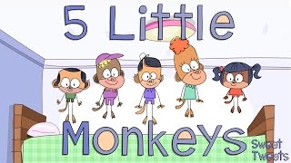 Five Little Monkeys Jumping On The Bed Song – Sweet Tweets