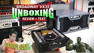 Unboxing VX35 Broadway - Pang SOUND BATTLE na Power Amplifier? 😱😱😱 - REVIEW + TEST - @aleksondiy