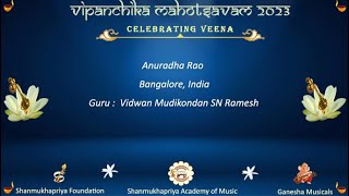 Anuradha Rao - Vipanchika Mahotsavam - 2023 - Celebrating Veena, Kochi, Kerala