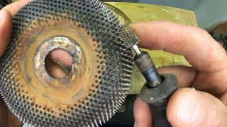 Dremel bits to remove bark for resin casting - power carving with kutzall bits