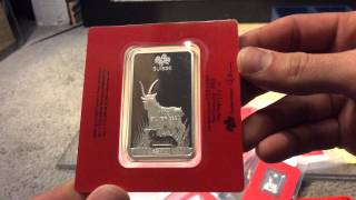 Pamp Suisse Year of the Goat Lunar bar unboxing silver stack