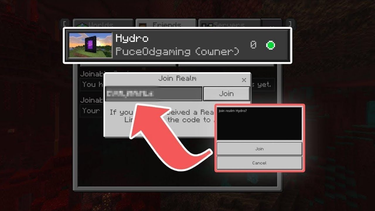 How To Join My Realm In Minecraft Bedrock Edition. - YouTube