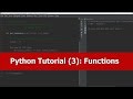 Python Beginner Tutorial: Functions