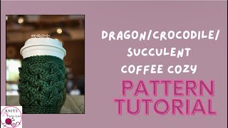 FREE Dragon / Crocodile / Succulent pattern Tutorial & Pattern #freecrochetpattern #tutorial