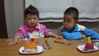 せんももお誕生日ケーキを食べる Kid's Birthday Cakes