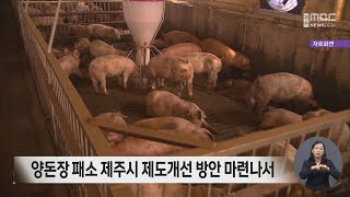 양돈장 패소 제주시 제도개선 방안 마련나서