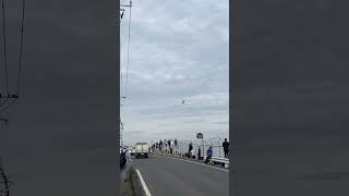 入間基地航空祭事前訓練　C-1輸送機　大きなバンクで航過飛行 #入間基地 #航空自衛隊 #C1輸送機