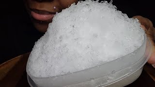 BOWL OF FRESH SHAVE ICE | #iceeating #asmr #asmrice