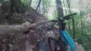 Mountain biking Meades Quarry at Ijams nature center Knoxville Tn