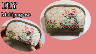 #multipurpose #embroider  Sue  ##กระเป๋าเอนกประสงค์ #งานปักไหม #diy #งานแฮนด์เมด #diy