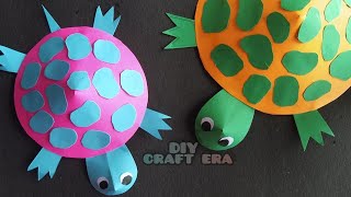 Moving Paper Turtle | Craft activity for little kids | DIY paper craft
