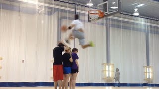 New Dunks :: 6'1 Jordan Kilganon :: Cuffed Windmill Over, Dubble Up, Cuffed Mill Off The Toss