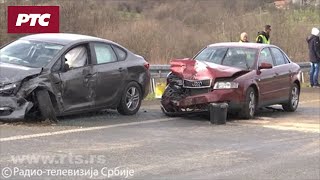 Lančani sudar na auto-putu Miloš Veliki, pet osoba povređeno