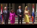 b roll governor hochul welcomes king willem alexander and queen máxima of the netherlands