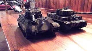 RC King Tiger and Tiger I metall by Torro first start up