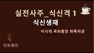 실전사주풀이_식신격 1:식신생재:하리수님 사주