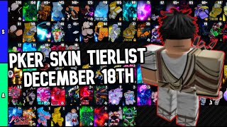 [YBA] NEW SKIN TIERLIST DECEMBER 18th...