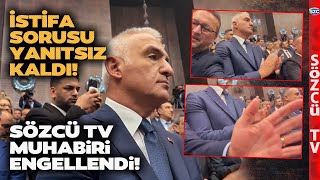 Mehmet Nuri Ersoy İstifa Sorusunu Yanıtsız Bıraktı! Sözcü TV Muhabiri Böyle Engellendi