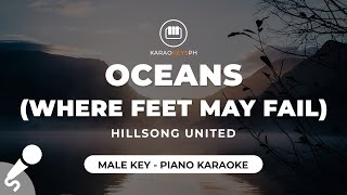 Oceans (Where Feet May Fail) - Hillsong UNITED (Male Key - Piano Karaoke)
