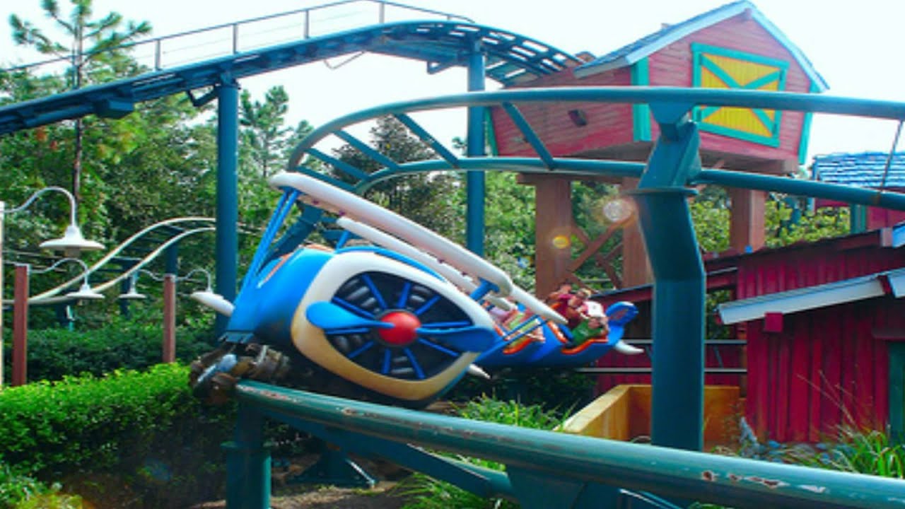 Goofy's Barnstormer Roller Coaster -Disney World Orlando Florida - YouTube