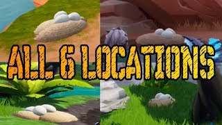 all 6 search waterside goose nests locations season 7 14 days of fortnite challenge - fortnite waterside goose nests