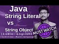 Java String Literal vs String Object (Java Course)