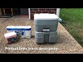 family van camping portable toilet and how to clean