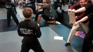 Tampa karate kids Black Belt Training Board Break